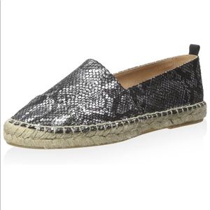 JSlides Snake Slip-On Espadrille Size 38, NWOT